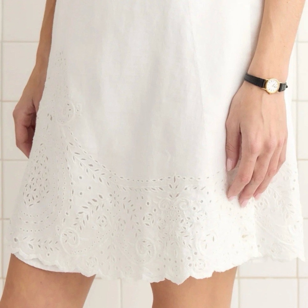 $1650 Bode Belvoir Dress. White. NWT 100% Linen. Pick Size gown. NWT - Picture 2 of 10
